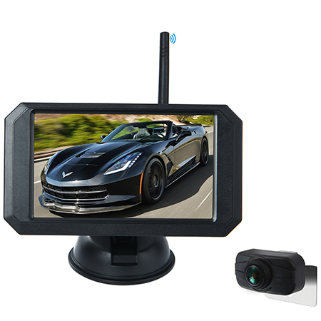 2.4GHZ Wireless Digital Car Rear View Mirror Kit With Camera
